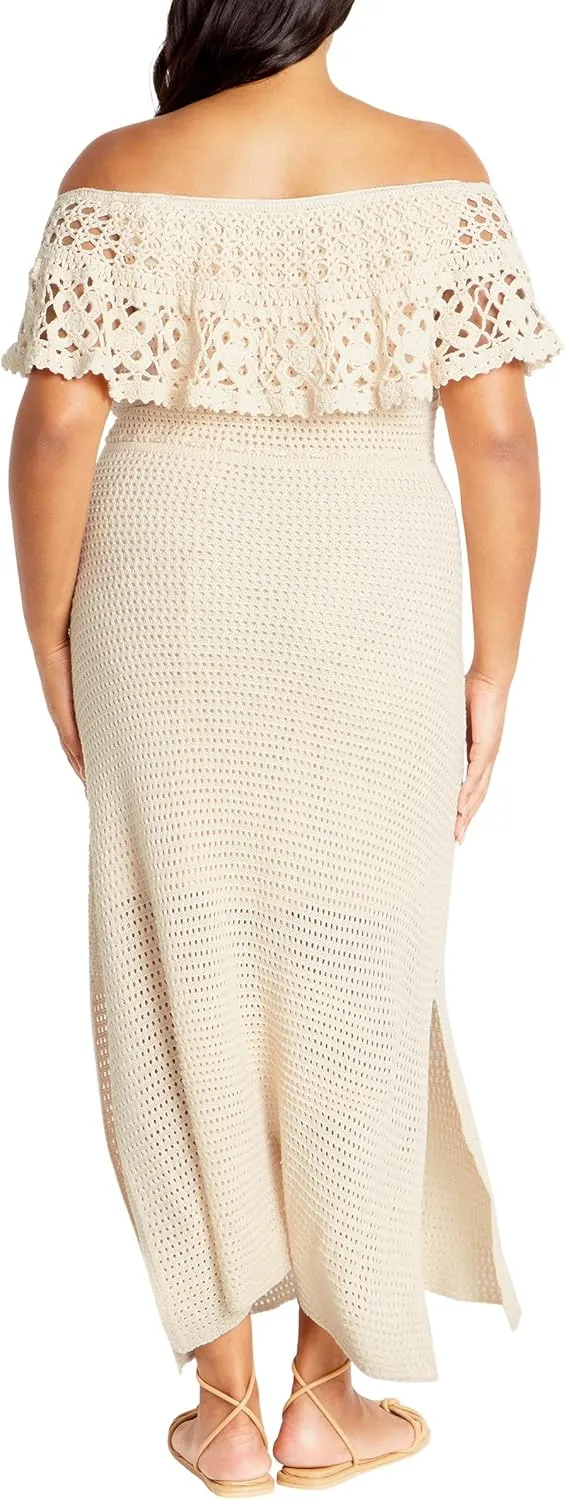 City Chic Women's Plus Size Dress - Callie Crochet