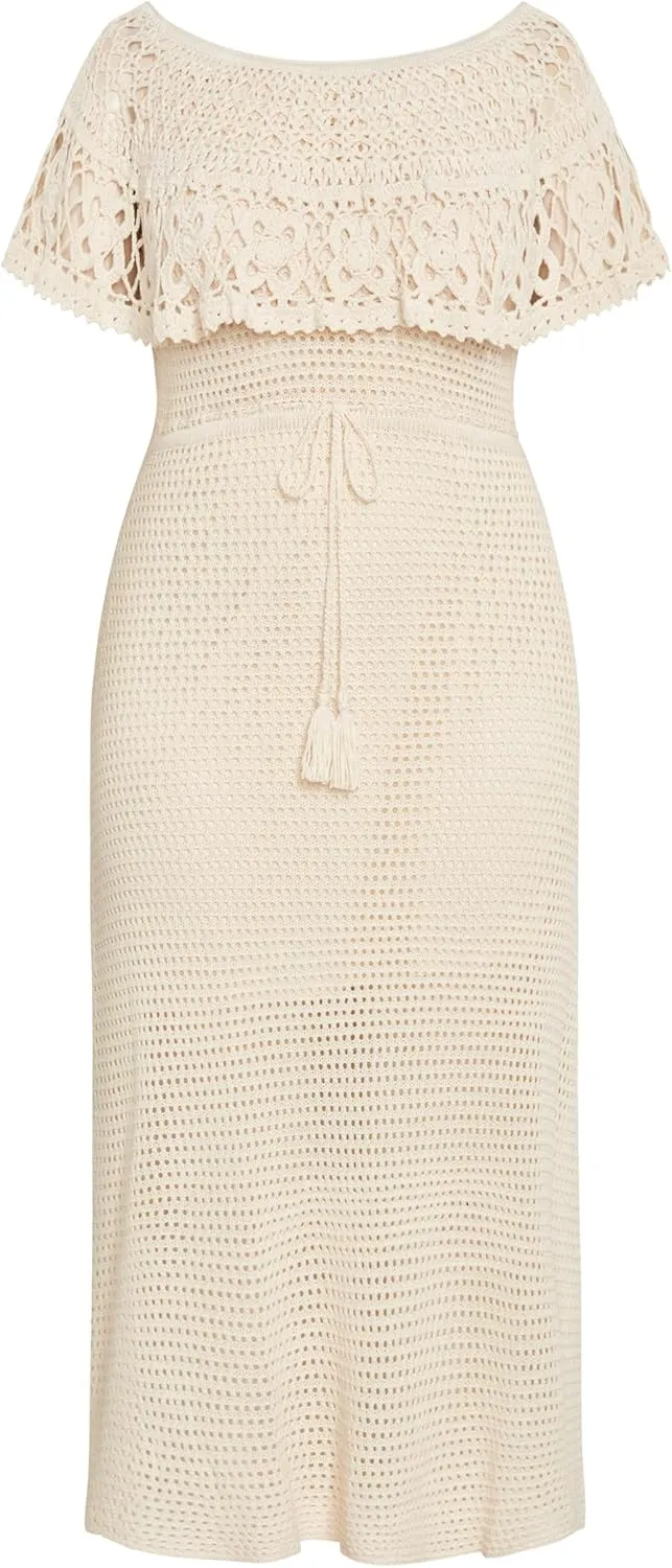 City Chic Women's Plus Size Dress - Callie Crochet