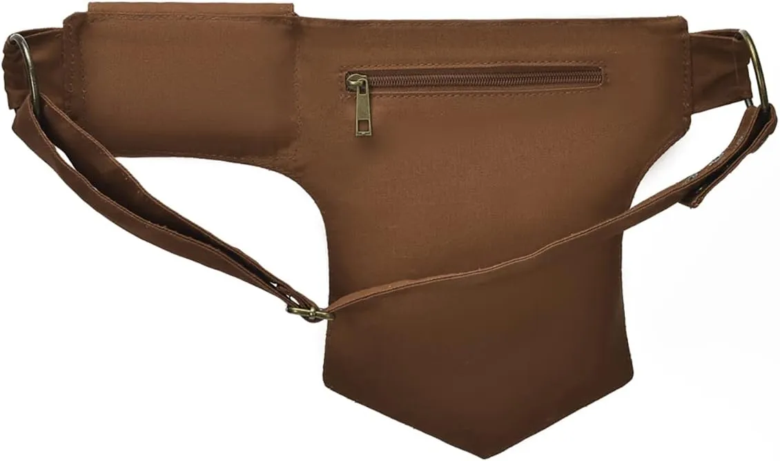 Classic Fashion Belt Bag Outdoor Sports Casual Trial Bag, Brown
