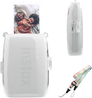 Clear Protective Case For Fujifilm Instax Mini Link 3 Smartphone Printe,Mini Link3 Case Instax Mini Link3 PC Case With Strap