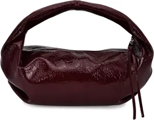 Cloud Pouch Bag Women Shoulder Handbag Soft Zip Handbag Pleated Glossy Leather Hobo Mini Small Purses Ruched Cloud Bags