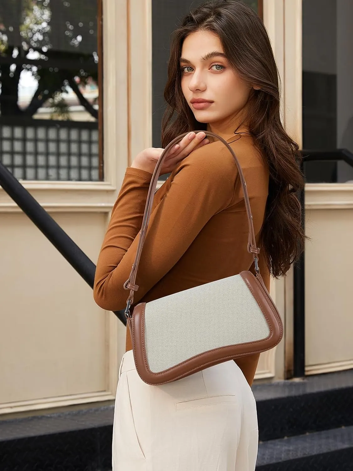 CLUCI Small Shoulder Bags,Purses for Women Vegan Leather Crossbody Handbag Clutch Hobo Purse