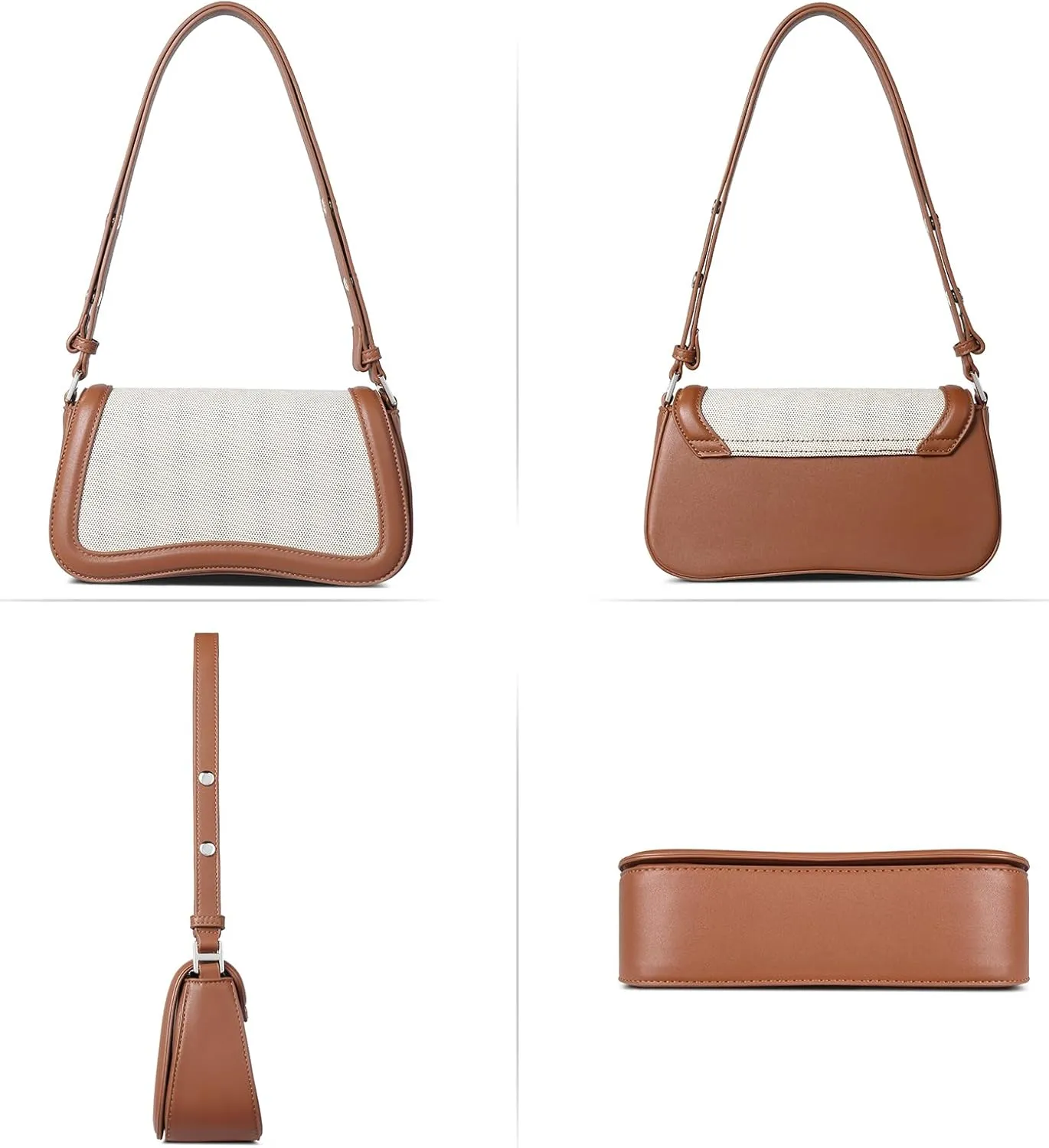CLUCI Small Shoulder Bags,Purses for Women Vegan Leather Crossbody Handbag Clutch Hobo Purse