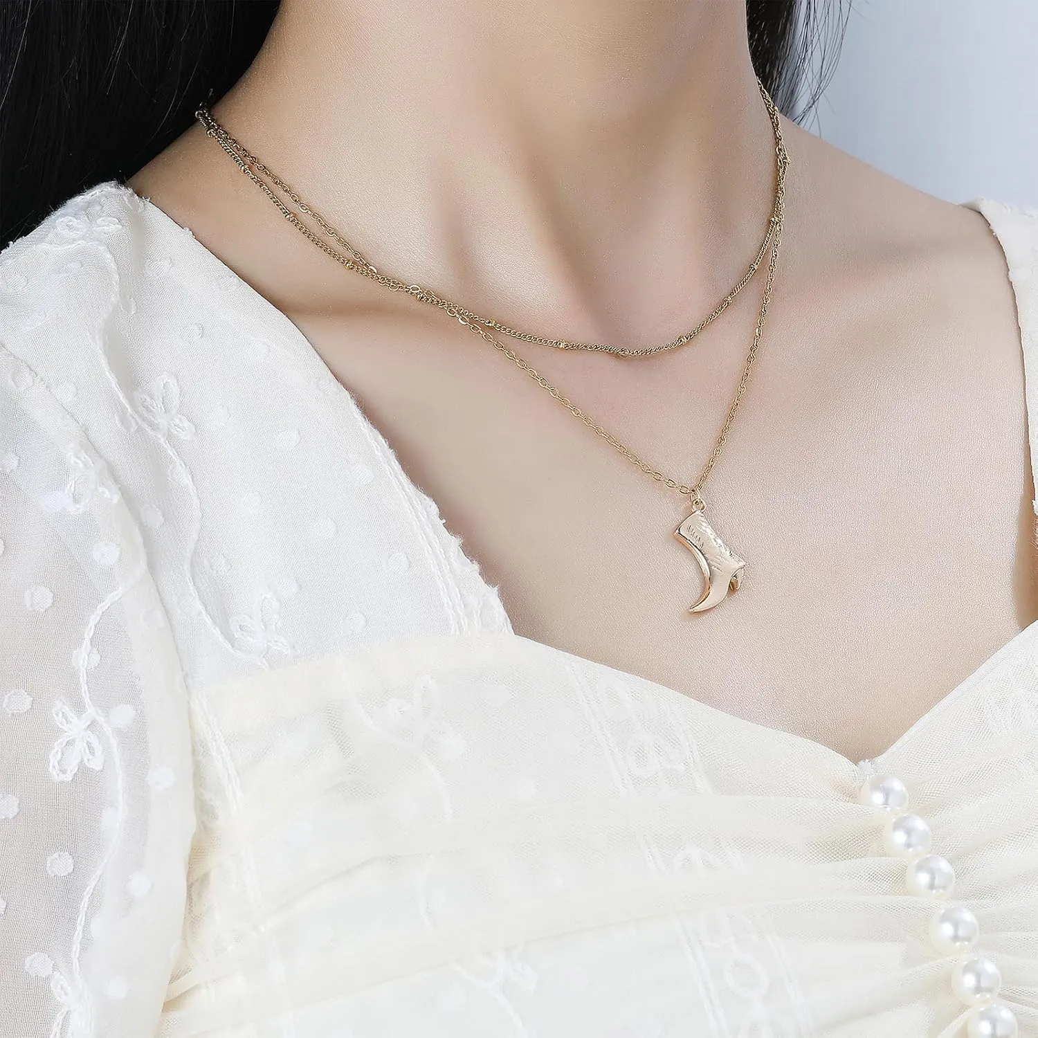 Coastal Cowgirl Charm Necklace Choker Gold Shell Starfish Beach Charm Necklace Trendy Jewelry for Women