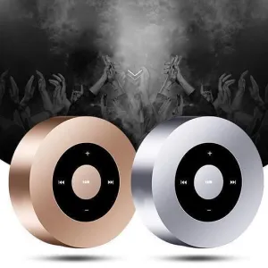 Color: Gold - Minimal Metallic Bluetooth Speaker and MP3 Player