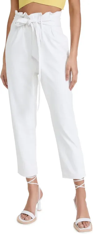 commando Women's Faux Leather Paperbag Pants