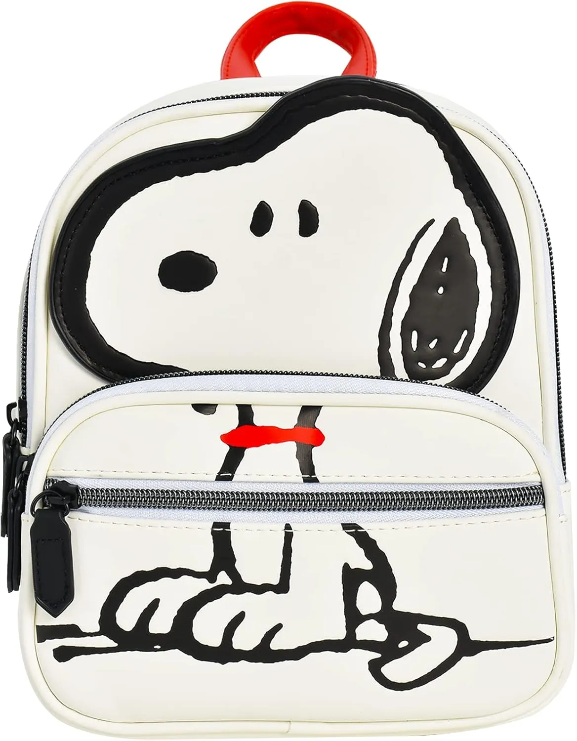 Concept One Peanuts Mini Backpack, Small Travel Bag for Men and Women, Snoopy, 9 Inch