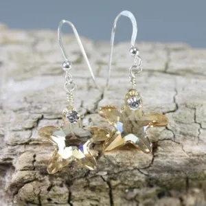Crystal Starfish Earrings