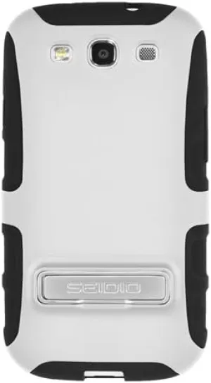 CSK3SSGS3K-GL DILEX Case with Metal Kickstand for use with Samsung Galaxy S III - Glossed White