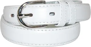 CTM® Kid's Leather 1 inch Basic Dress Belt (Pack of 2)