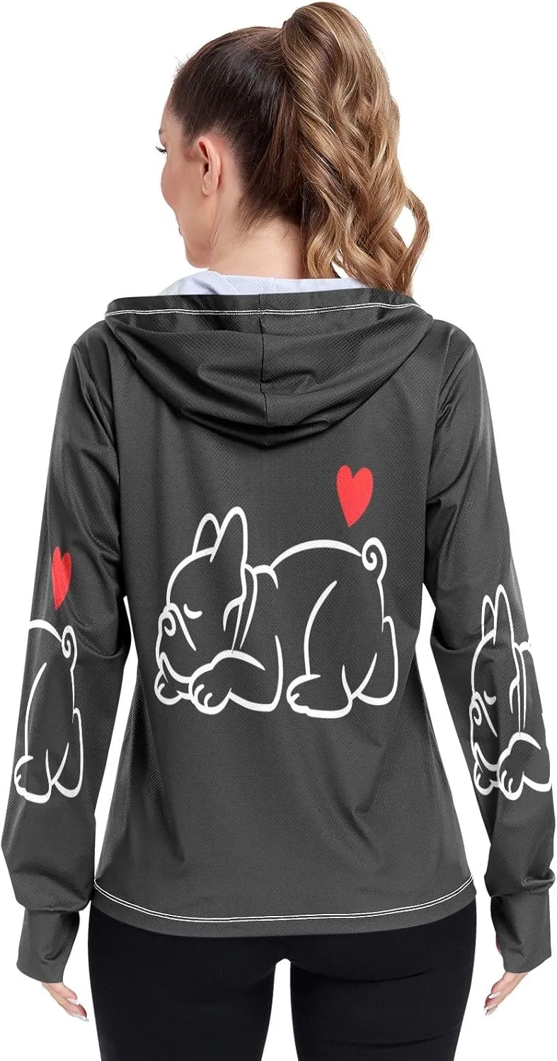 Cute Smiling Starfish Upf Shirt Women, Upf 50  Women's Hiking Clothing, Womens Athletic Long Sleeve Shirts S-XXL