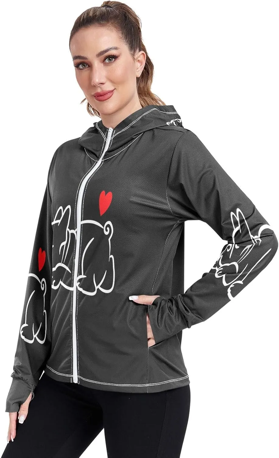 Cute Smiling Starfish Upf Shirt Women, Upf 50  Women's Hiking Clothing, Womens Athletic Long Sleeve Shirts S-XXL