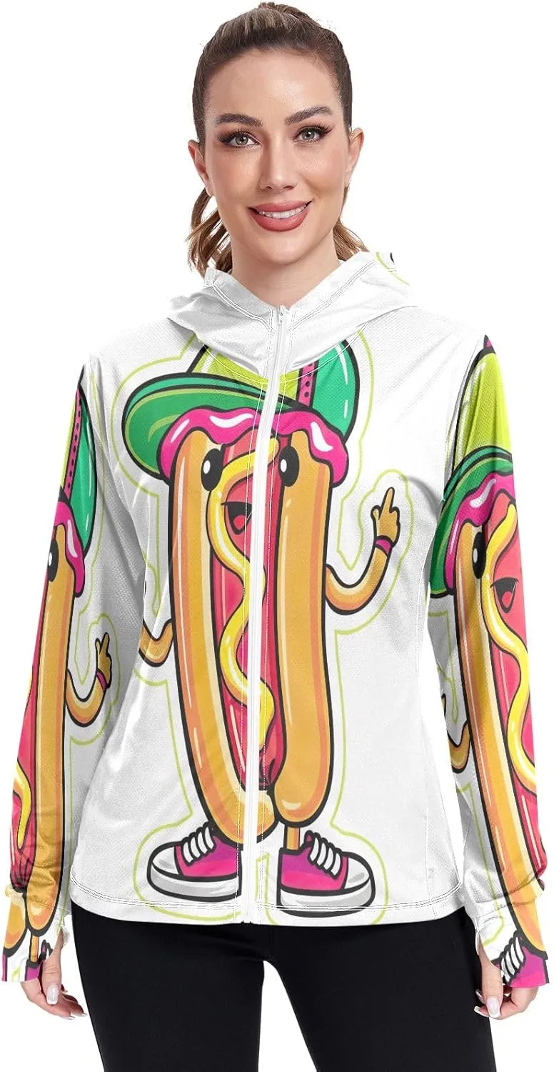 Cute Smiling Starfish Upf Shirt Women, Upf 50  Women's Hiking Clothing, Womens Athletic Long Sleeve Shirts S-XXL