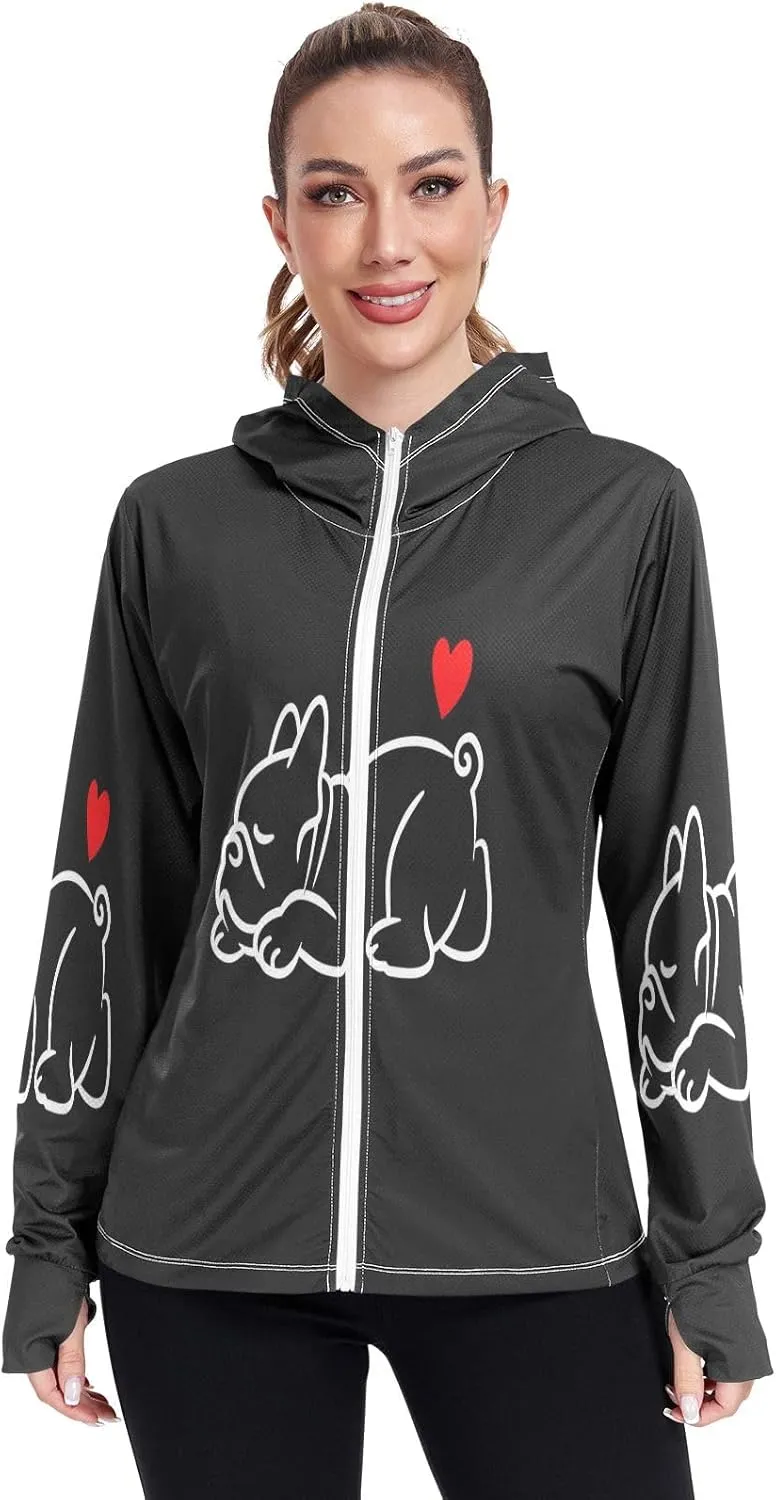 Cute Smiling Starfish Upf Shirt Women, Upf 50  Women's Hiking Clothing, Womens Athletic Long Sleeve Shirts S-XXL