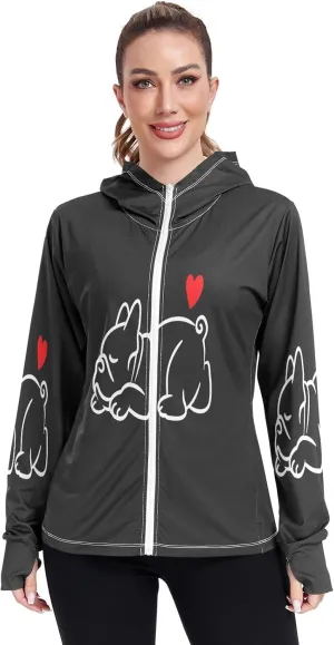 Cute Smiling Starfish Upf Shirt Women, Upf 50  Women's Hiking Clothing, Womens Athletic Long Sleeve Shirts S-XXL