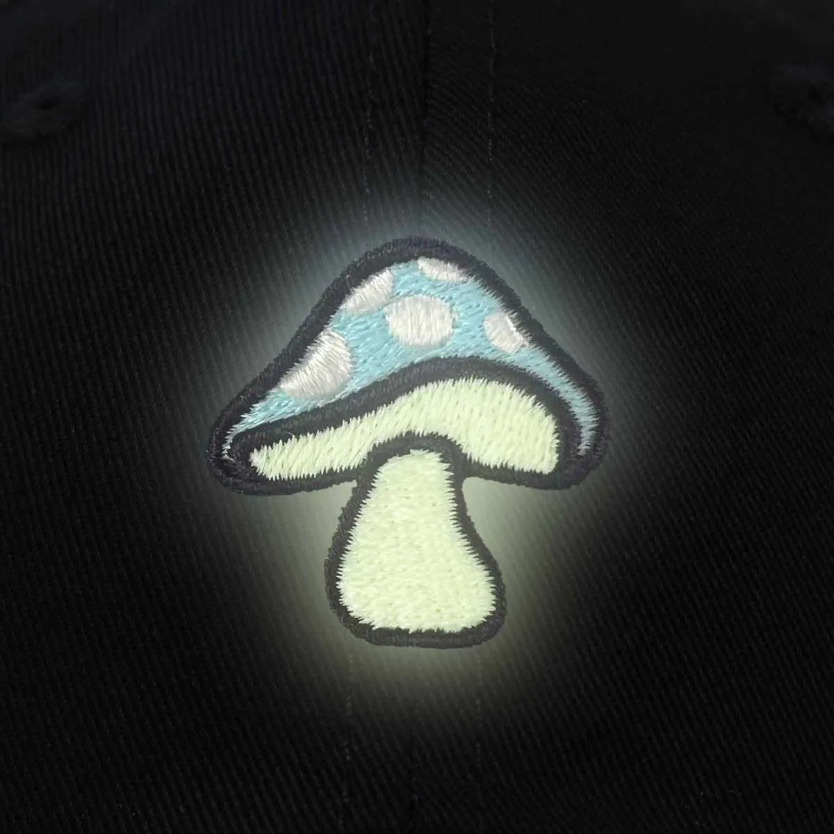 DALIX Mushroom Embroidered Glow in The Dark Hat Dad Hat Cotton Baseball Cap