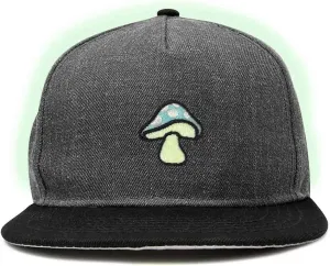 DALIX Mushroom Embroidered Glow in The Dark Hat Snapback Hat Baseball Cap Men