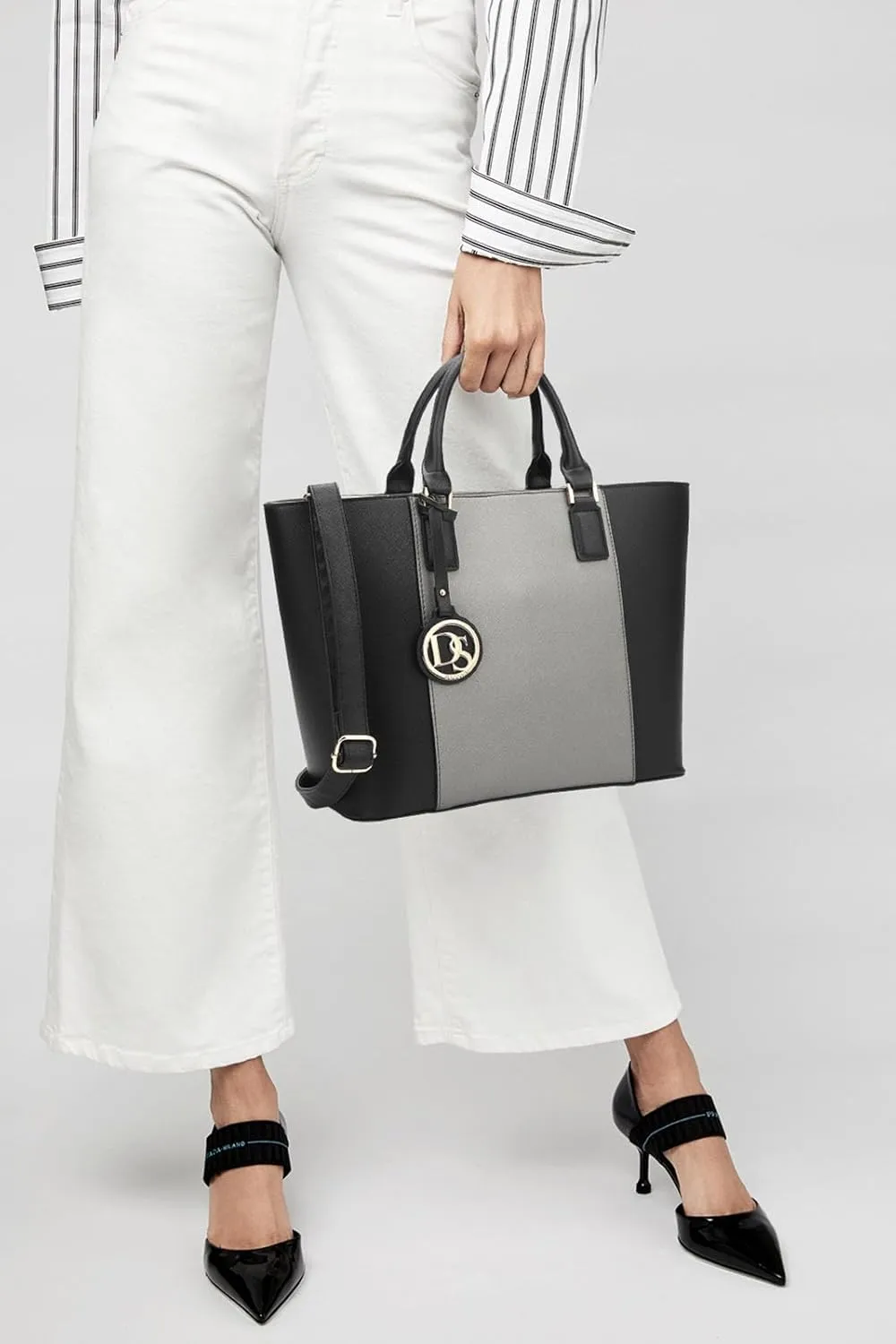 Dasein Satchel Purse Handbag for Women Large Shoulder Work Tote Bag With Matching Wallet