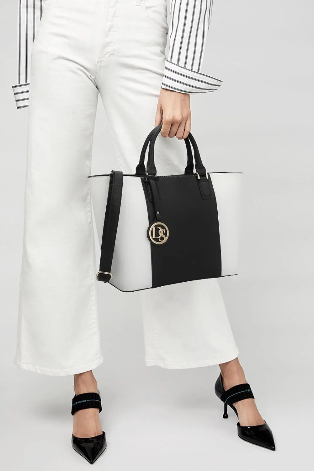 Dasein Satchel Purse Handbag for Women Large Shoulder Work Tote Bag With Matching Wallet
