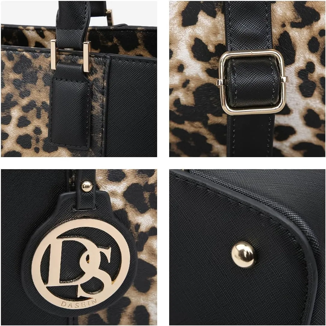 Dasein Satchel Purse Handbag for Women Large Shoulder Work Tote Bag With Matching Wallet