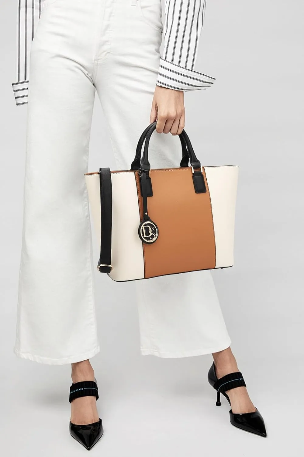 Dasein Satchel Purse Handbag for Women Large Shoulder Work Tote Bag With Matching Wallet