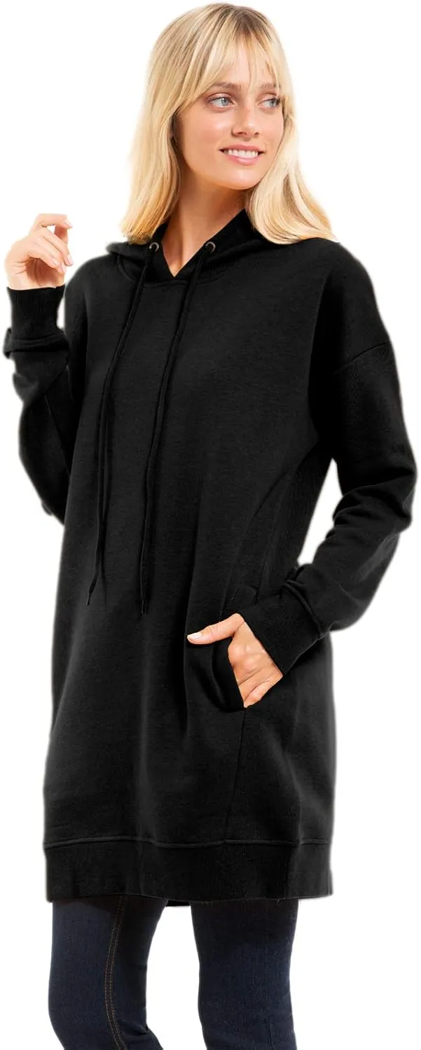 Design by Olivia Women's Casual Oversized Fleece Hoodie Sweatshirts Loose Pullover Tunic Fall Outfits S~3X