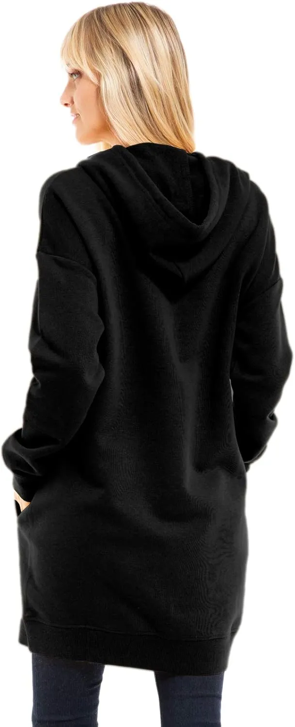 Design by Olivia Women's Casual Oversized Fleece Hoodie Sweatshirts Loose Pullover Tunic Fall Outfits S~3X