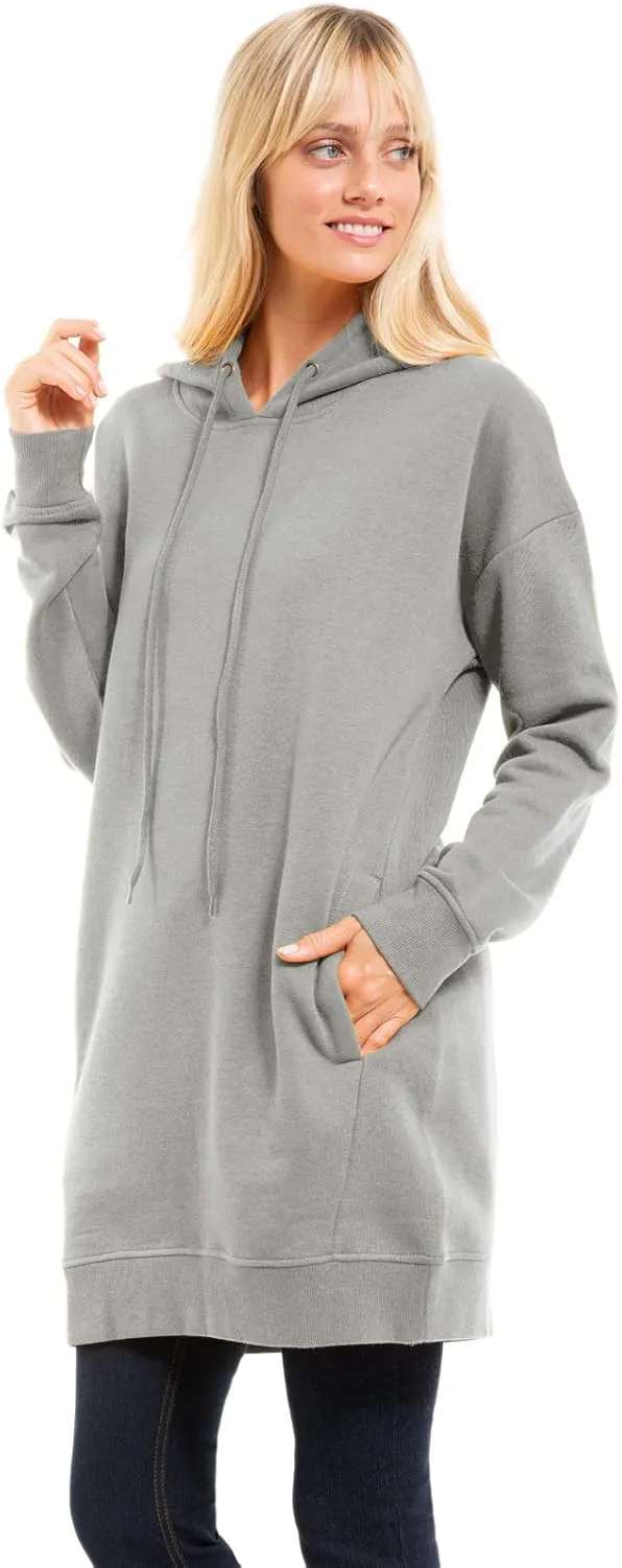 Design by Olivia Women's Casual Oversized Fleece Hoodie Sweatshirts Loose Pullover Tunic Fall Outfits S~3X