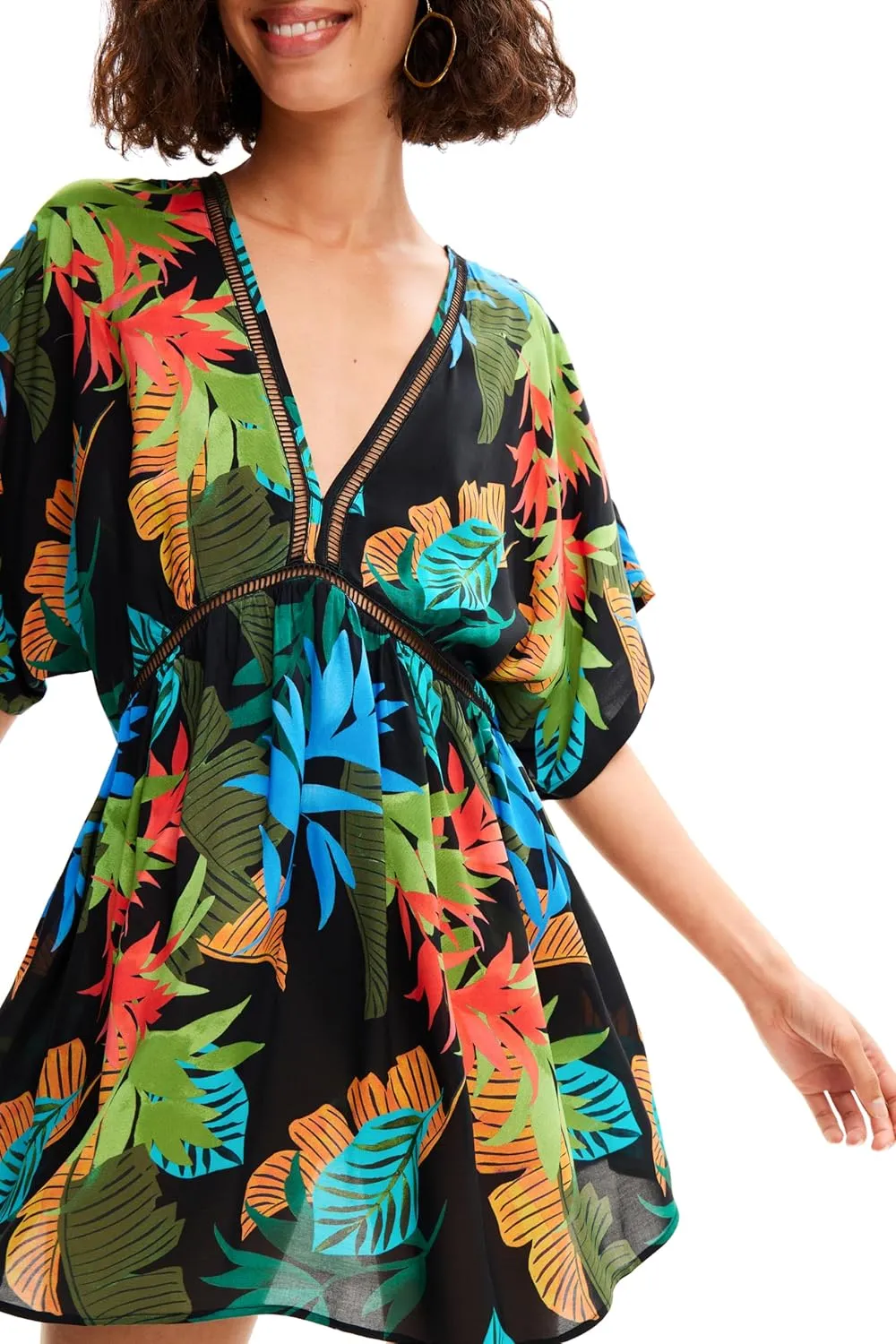 Desigual Women's Standard Woman Woven Dress Swimwear