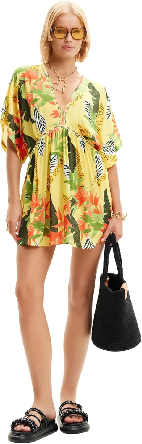 Desigual Women's Standard Woman Woven Dress Swimwear