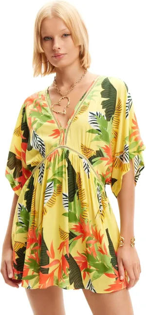 Desigual Women's Standard Woman Woven Dress Swimwear