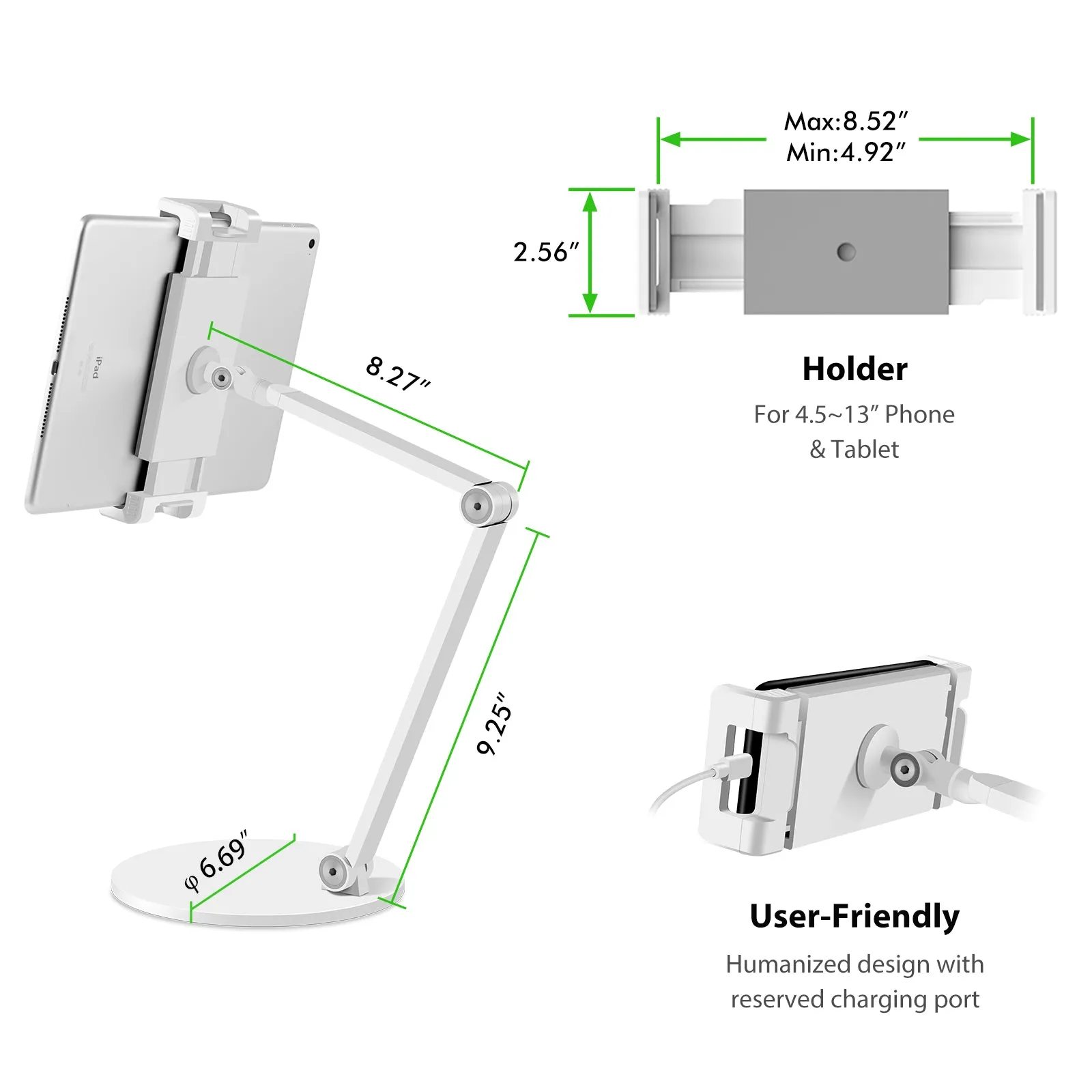 Desktop Stand 4.5-13'' Phone&Tablet(AP-7L)