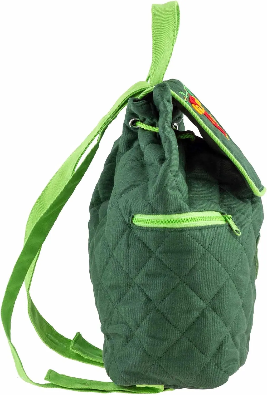 DIBSIES Personalized Quilted Backpack for Kindergarten, Pre-School, and Daycare (Zoo Animals)