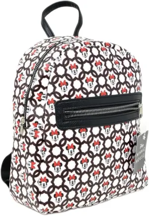 Disney Minnie Moouse All Over Print 10" Deluxe Mini Backpack