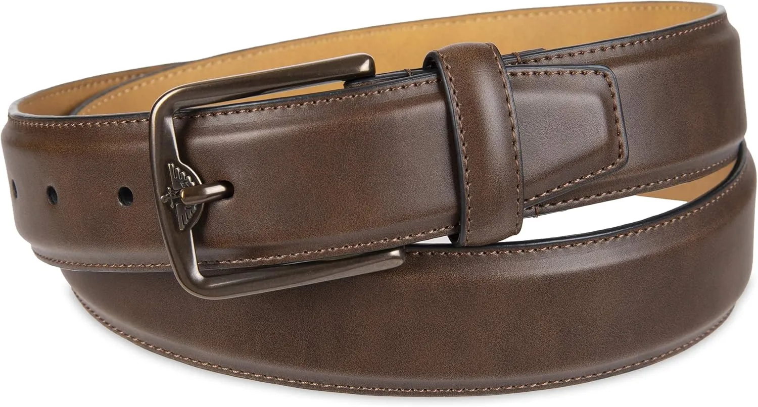 Dockers Men's Everyday Casual Belt with Classic Harness Buckle (Regular and Big & Tall Sizing)