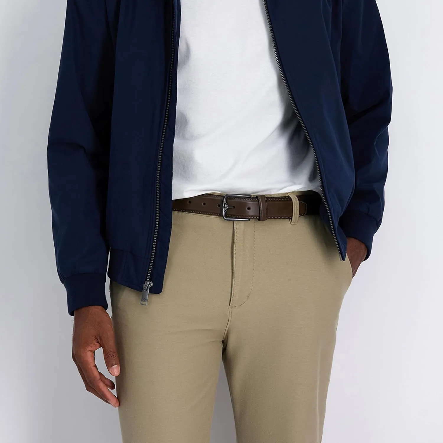 Dockers Men's Everyday Casual Belt with Classic Harness Buckle (Regular and Big & Tall Sizing)