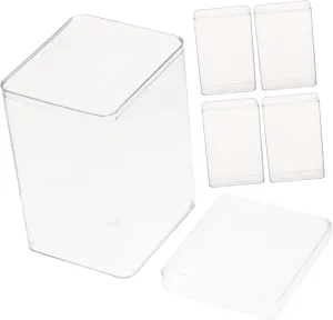 Doll Cases for Display 5pcs Plastic Display Boxes for Collectibles for Action Figures