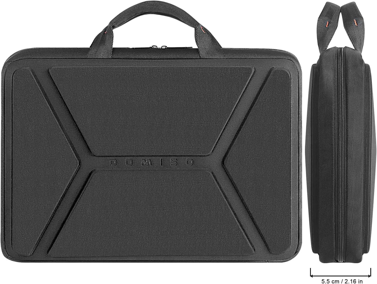 DOMISO 14 Inch Laptop Sleeve with Handle Waterproof Shockproof Protective Tablet Case Handbag for 14" Laptops/Chromebook 14 / Lenovo IdeaPad ThinkPad/HP Pavilion 14 Stream 14 / Dell/MSI, Black