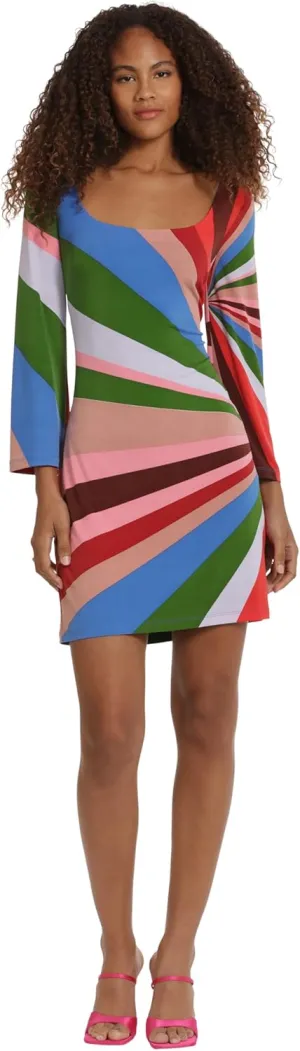 Donna Morgan Women's Easy Scoop Neck Mini Dress Day Event Date Night Guest of