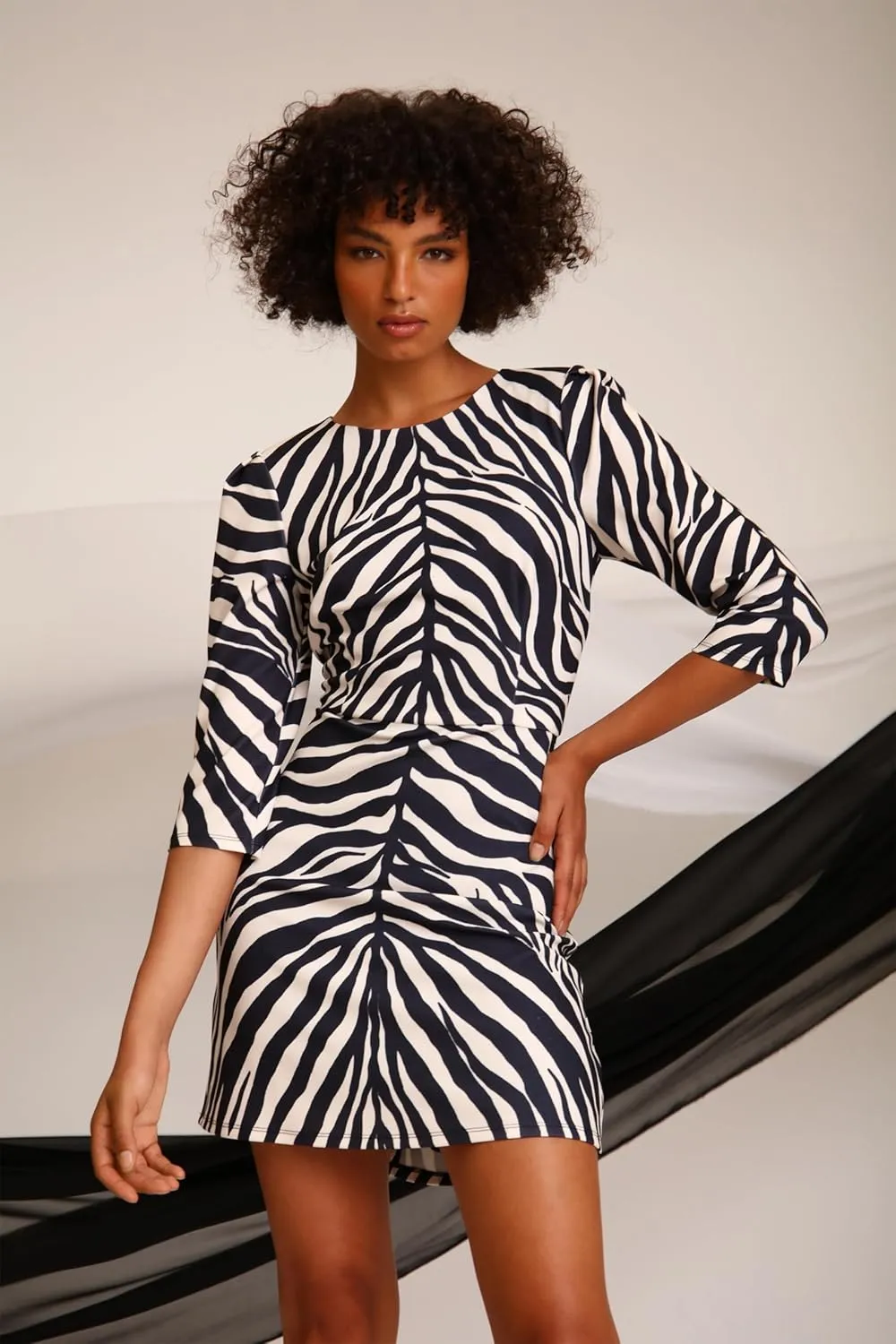 Donna Morgan Women's Sleek Extended Shoulder Crepe Sheath Dress Event Occasion Guest of