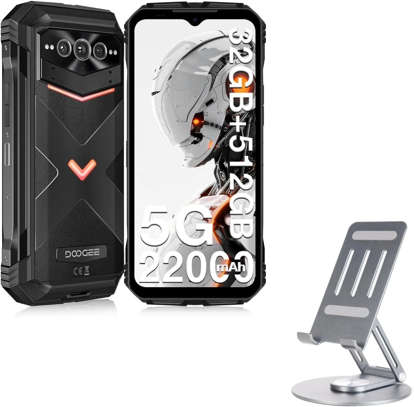 DOOGEE V Max Pro Rugged Phone with Tablet Stand