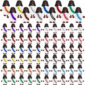 Draupnir 60PCS Little Jesus Figures Easter Black Mini Jesus Figurines in Bulk, Religious Jesus Loves You Figures Gift(Rainbow,Jesus Love You)