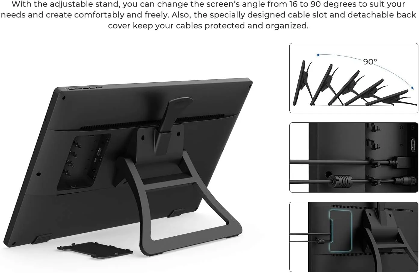 Drawing Tablet with Screen XPPen Artist 22 2nd Computer Graphics Tablet 122% sRGB with 8192 Levels Tilt Function Battery-Free Stylus, 21.5inch Pen Display Compatible with Windows, Mac, Linux