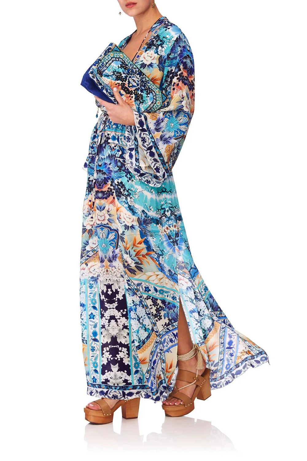 DRAWSTRING BUTTON UP DRESS TOKYO TRIBE