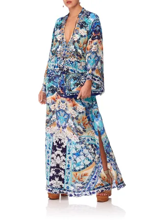 DRAWSTRING BUTTON UP DRESS TOKYO TRIBE
