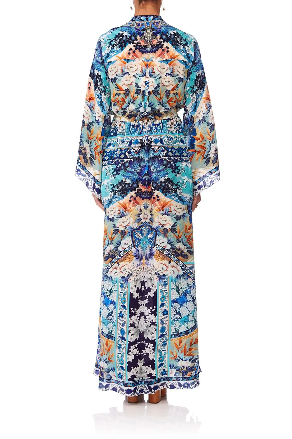 DRAWSTRING BUTTON UP DRESS TOKYO TRIBE
