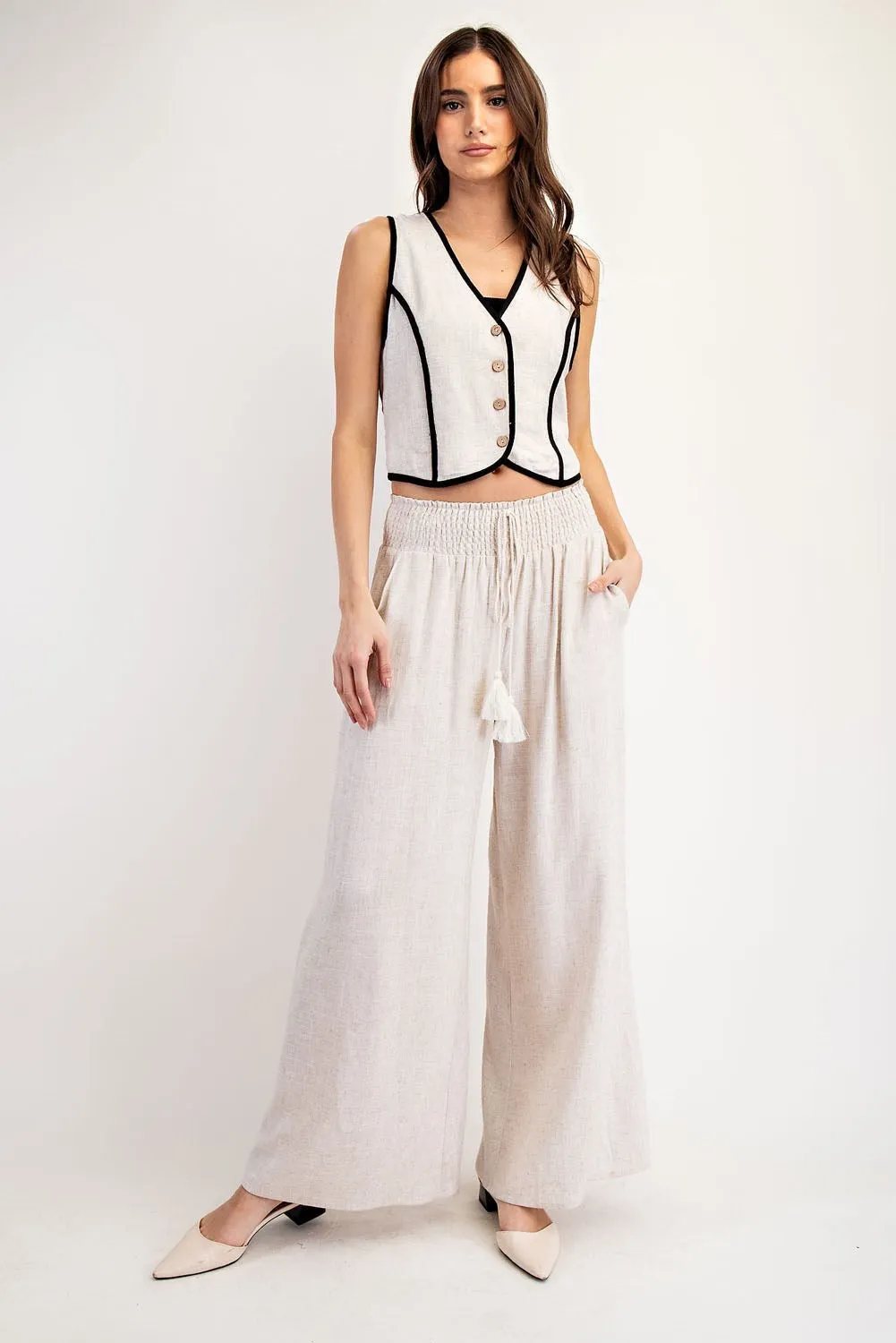 Drawstring Tassel Pants