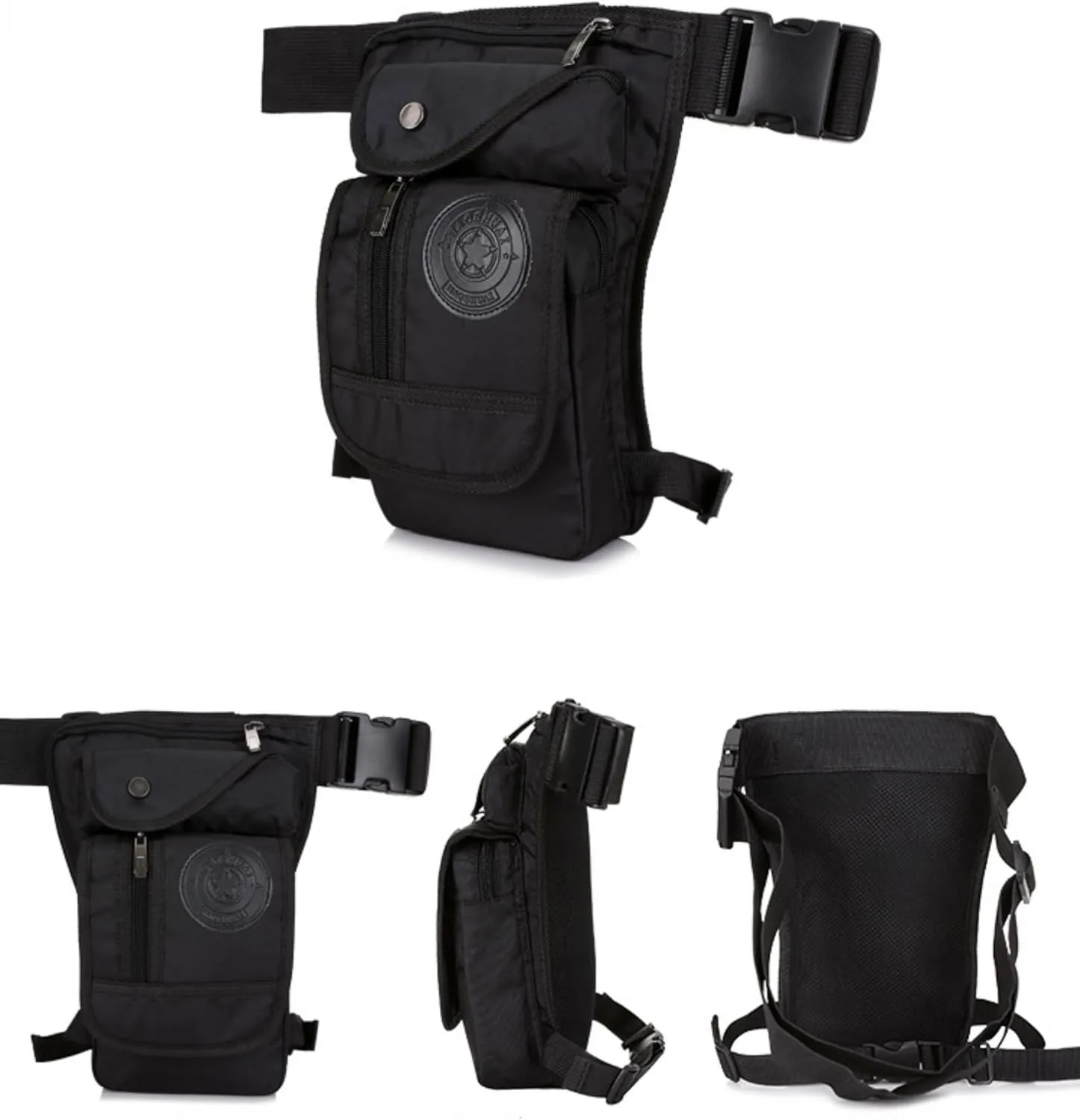 Drop Leg Bag Outdoor Waist Pack for Men Women Tactical Military Motorcycle Bike Cycling Multi-Pocket Waist Fanny Pouch Travel Hiking Climbing Thigh Bag Pocket