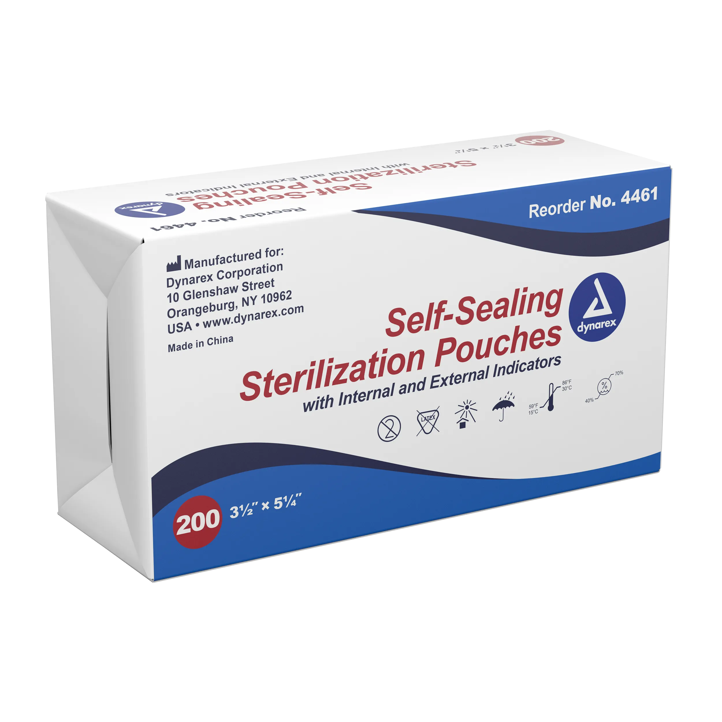 Dynarex - Sterilization Pouches 3.5" x 5.25"