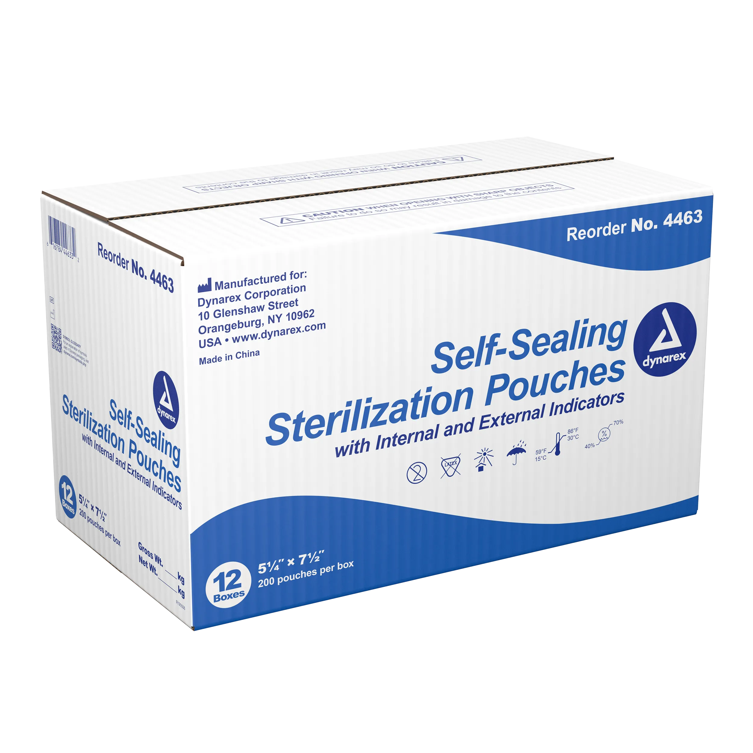 Dynarex - Sterilization Pouches 5.25" x 7.5"